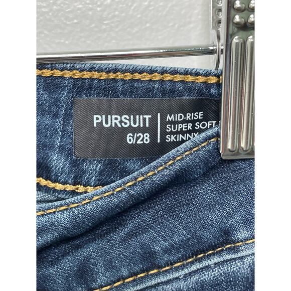 Buffalo David Bitton Pursuit Skinny Mid Rise Super Soft Stretch Size 6 28 Casual - Picture 4 of 11